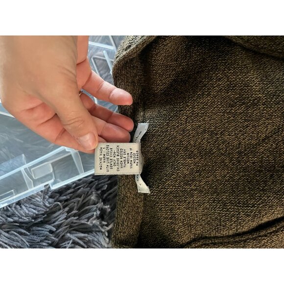 Cypress Links Brown V Neck Button-Up Cardigan Sweater Mens Sz Large - Picture 5 of 7